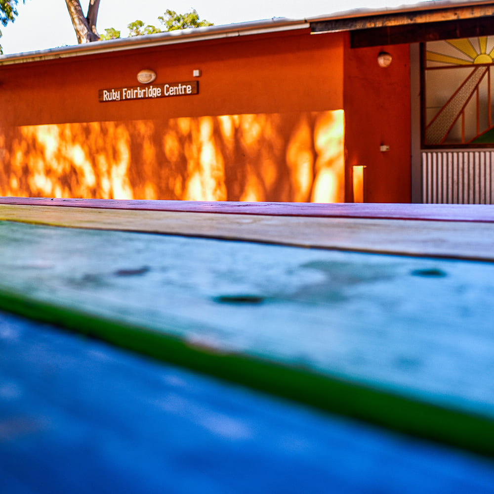 Outside the Ruby Fairbridge Centre building